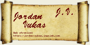 Jordan Vukas vizit kartica